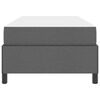 vidaXL Cama tipo Box Spring Gris oscuro 100 x 200 cm tela