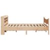 vidaXL Estructura de cama con cabecero madera maciza pino 140x200 cm