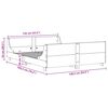 vidaXL Estructura de cama sin colch&oacute;n madera maciza de pino 135x190 cm