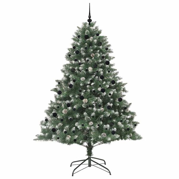 vidaXL &Aacute;rbol de Navidad artificial Verde 240 cm PVC, Pl&aacute;stico y Acero