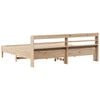vidaXL Estructura de cama sin colch&oacute;n madera maciza de pino 200x200 cm