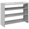 vidaXL Zapatero madera contrachapada gris sonoma 80x25x62 cm