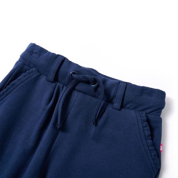 Pantalones infantiles con cord&oacute;n azul marino 116