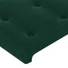vidaXL Cabecero Terciopelo Verde Oscuro 180x5x118/128 cm