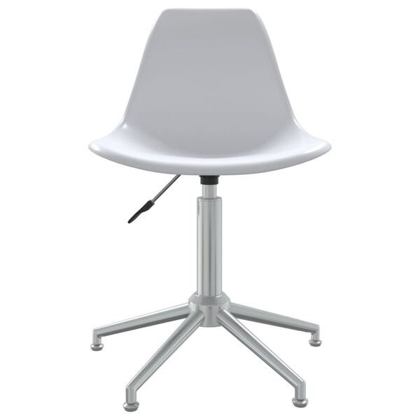 vidaXL Silla de oficina giratoria PP blanco