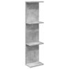 vidaXL Estante de pared Gris Hormig&oacute;n 25 x 15 x 100 cm