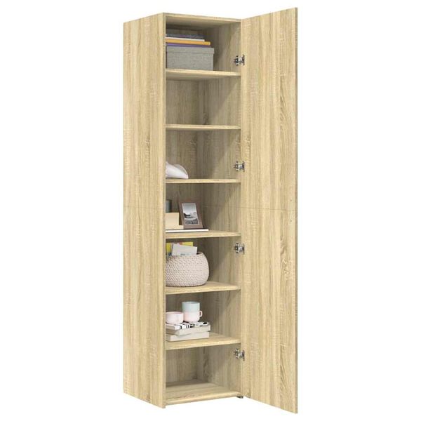 vidaXL Aparador de madera de ingenier&iacute;a roble Sonoma 45x42,5x185 cm