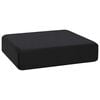 vidaXL Almohada para el asiento 40 x 40 x 11 cm Espuma PU Negro