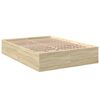 vidaXL Estructura de cama madera de ingenier&iacute;a roble Sonoma 120x200 cm