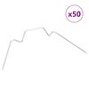 vidaXL Clips para invernadero 50 unidades tipo de W acero galvanizado