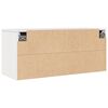 vidaXL Armario de pared de madera maciza de pino blanco 80x30x35 cm
