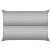 vidaXL Toldo Vela 4 x 6 m HDPE Rectangular Antracita y Blanco