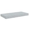 vidaXL Estantes flotantes pared 4 uds MDF gris hormig&oacute;n 50x23x3,8 cm