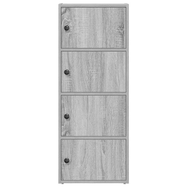vidaXL Estanter&iacute;a madera de ingenier&iacute;a gris sonoma 40x24x102 cm
