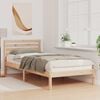 vidaXL Estructura de cama Marrón 100 x 210 cm Madera de pino macizo