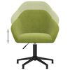 vidaXL Sillas de comedor giratorias 6 unidades terciopelo verde claro