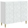 vidaXL Aparador Blanco 89 x 34,5 x 80 cm Madera de ingenier&iacute;a