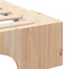 vidaXL Estructura de cama Marrón 140 x 210 cm Madera de pino macizo