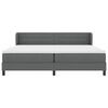 vidaXL Cama tipo Box Spring con colch&oacute;n Gris oscuro 200 x 200 cm tela