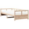 vidaXL Sof&aacute; cama con colch&oacute;n madera maciza de pino 80x200 cm