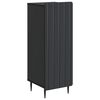 vidaXL Aparador Negro 34,5 x 33 x 92 cm Madera de Ingenier&iacute;a