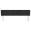 vidaXL Cabecero de terciopelo negro 203x23x78/88 cm