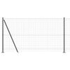 vidaXL Valla con Poste Gris 1,2 x 10 m Acero