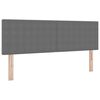 vidaXL Cama tipo Box Spring Gris claro y . 140 x 200 cm Tela de Pana