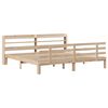 vidaXL Estructura de cama con cabecero madera maciza de pino 200x200cm
