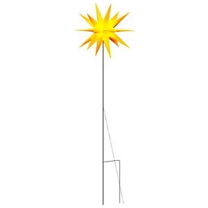 vidaXL L&aacute;mpara de Navidad LED y estaca tierra plegable amarilla 57 cm