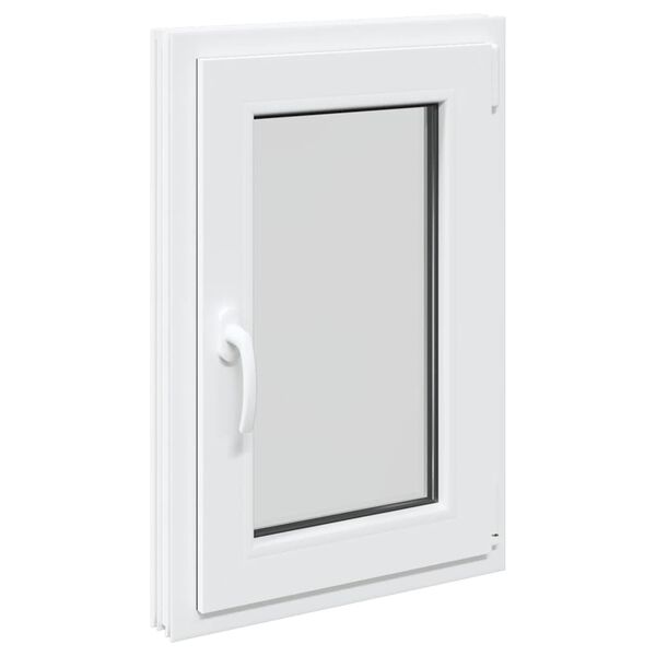 vidaXL Ventana de s&oacute;tano "RISOR" 50x75 cm oscilobatiente DIN izquierda blanca