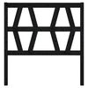 vidaXL Cabecero de cama madera maciza de pino negro 96x4x100 cm