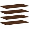 vidaXL Estantes pared 4 uds madera ingenier&iacute;a marr&oacute;n roble 60x30x1,5cm