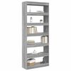 vidaXL Librer&iacute;a Gris Sonoma 80 x 30 x 198 cm Madera de ingenier&iacute;a