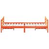vidaXL Cama sin colch&oacute;n madera maciza de pino marr&oacute;n cera 120x200 cm