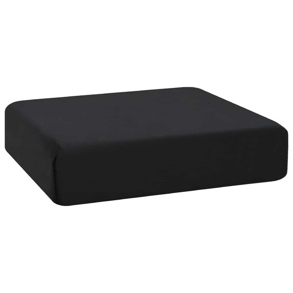 vidaXL Almohada para el asiento Negro 40 x 40 x 11 cm Espuma PU