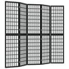 vidaXL Biombo plegable con 5 paneles estilo japonés negro 200x170 cm