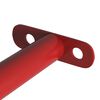vidaXL Barras de gimnasia 2 piezas 125 cm acero rojo
