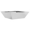 vidaXL Macetero de Jard&iacute;n Plateado 50 x 50 x 15 cm Acero Galvanizado