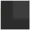 vidaXL Mesitas de noche 2 uds madera contrachapada negro 40x30x30 cm