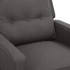 vidaXL Sill&oacute;n de masaje el&eacute;ctrico tela gris oscuro