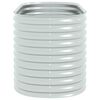 vidaXL Arriate de acero galvanizado plateado 160x80x81 cm