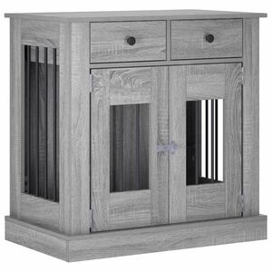 vidaXL Mueble para jaula de perro Sonoma gris 80 x 47,5 x 80 cm