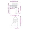 vidaXL Parque infantil de exterior madera maciza Douglas