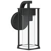 vidaXL Aplique de exterior de acero inoxidable negro