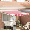 vidaXL Toldo Retr&aacute;ctil El&eacute;ctrico Rojo 300 x 250 cm