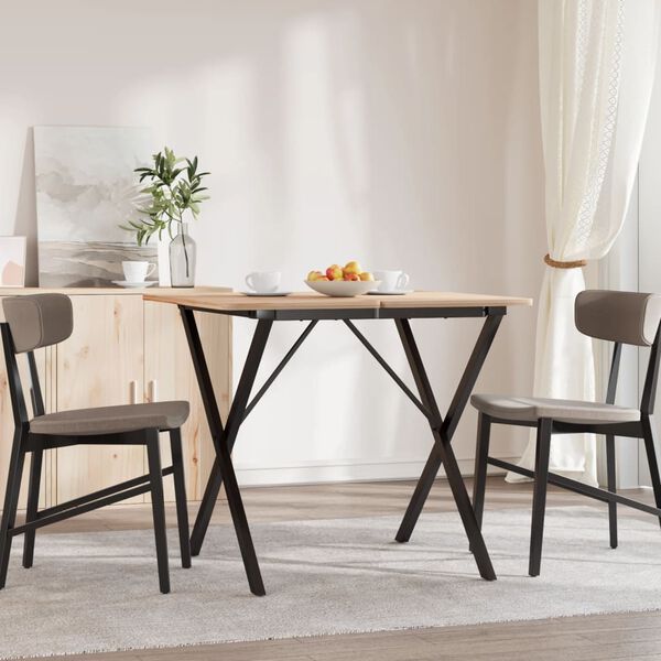 vidaXL Patas de mesa de comedor estructura X acero 70x70x73 cm