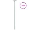vidaXL Tutores para plantas 20 unidades acero verde oscuro 61 cm