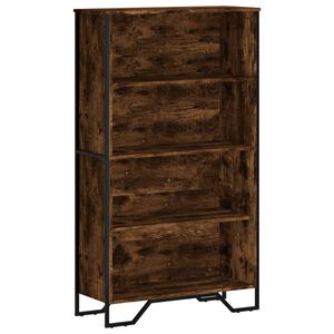 vidaXL Estanter&iacute;a madera de ingenier&iacute;a roble ahumado 80x31x137,5 cm