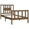 vidaXL Estructura cama sin colch&oacute;n madera pino marr&oacute;n miel 100x200 cm